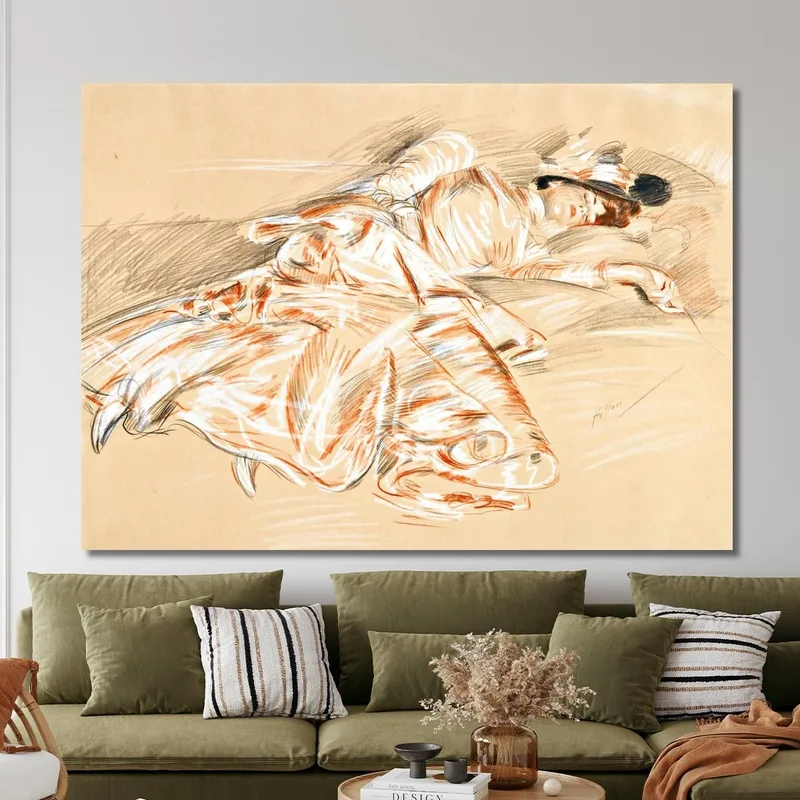 Schlafendes Mädchen Paul César Helleu