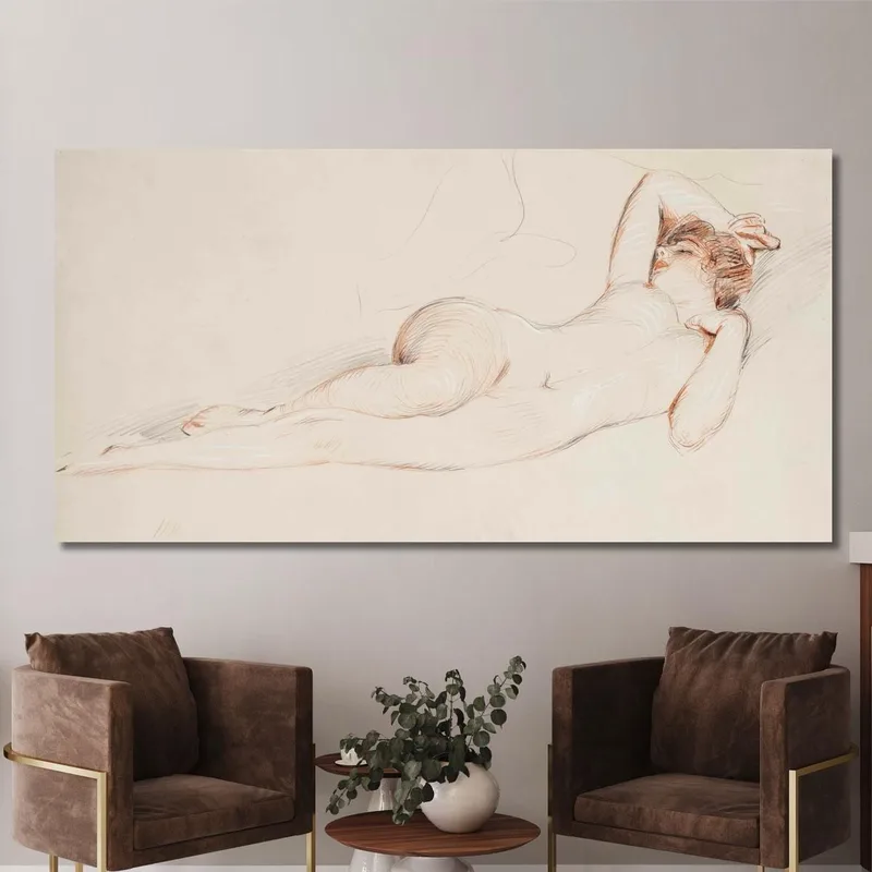 Sleeping Nude Paul César Helleu