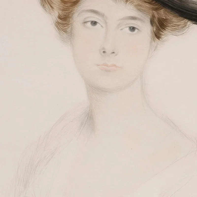 Ritratto Di Donna Con Cappello 2 Paul César Helleu