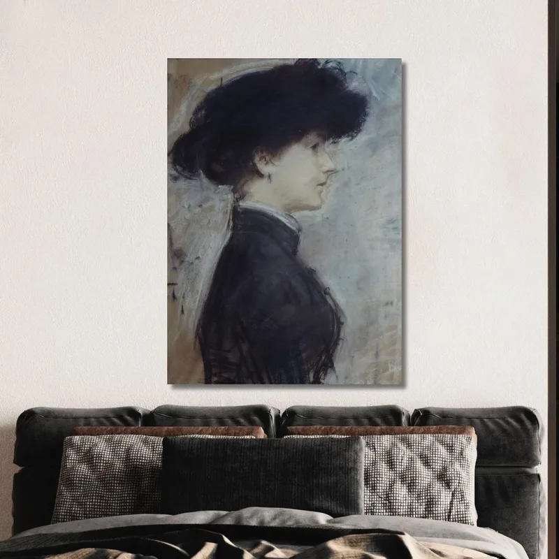 Portrait Of A Woman In Profile Paul César Helleu