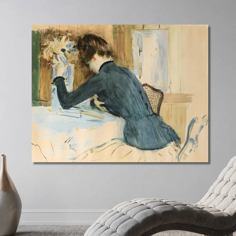 Retrato De Perfil De Una Joven Dama Paul César Helleu