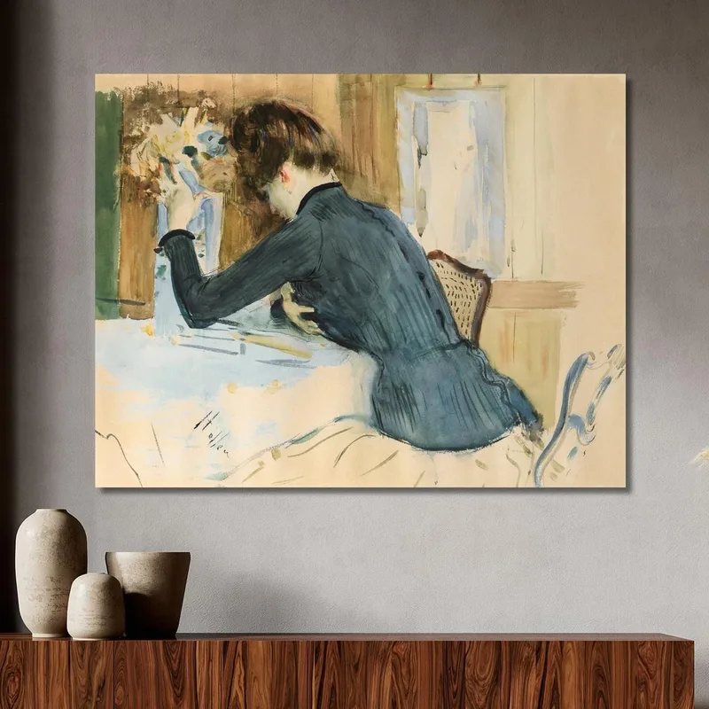 Retrato De Perfil De Una Joven Dama Paul César Helleu