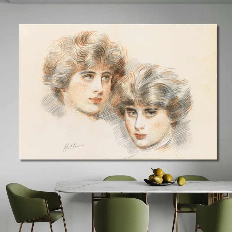 Studi Per Il Viso Di Ellen Paul César Helleu