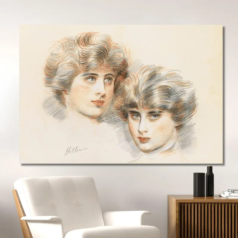 Studi Per Il Viso Di Ellen Paul César Helleu