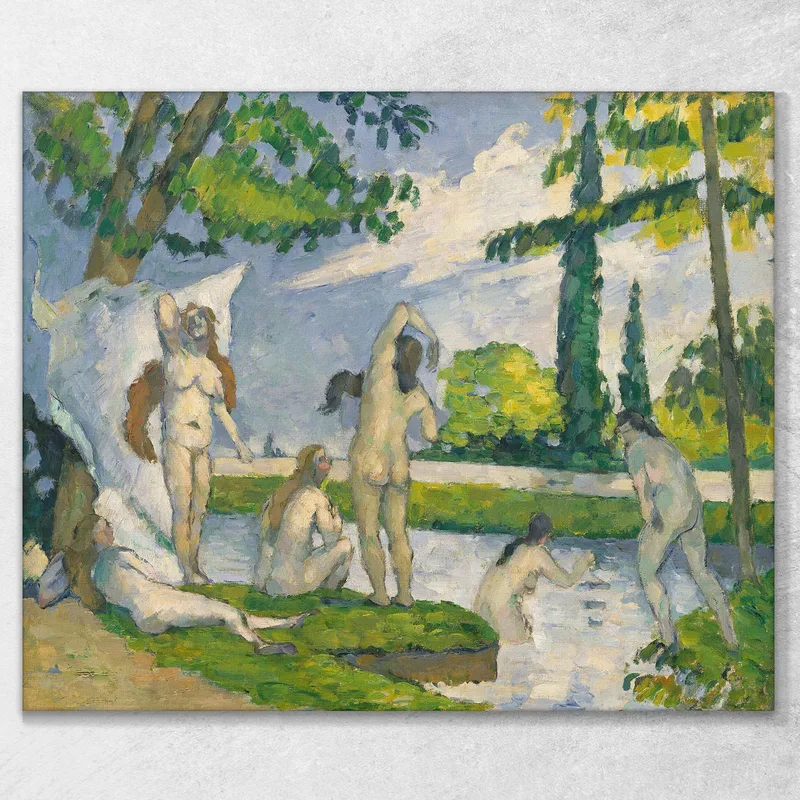 Bañistas 3 Paul Cézanne