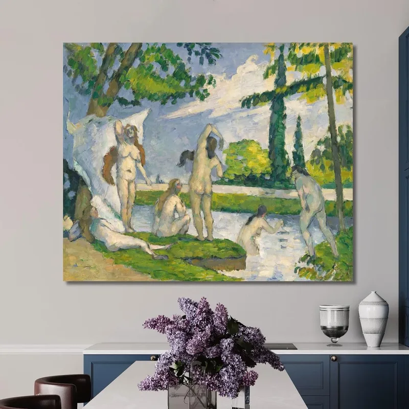 Bañistas 3 Paul Cézanne