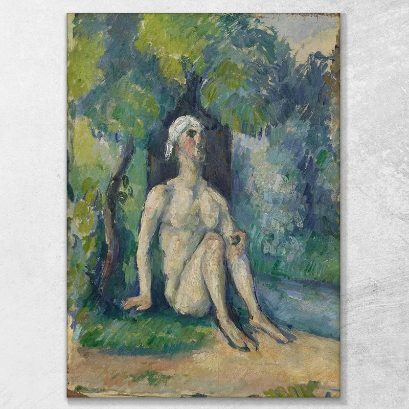 Bañistas Sentados En El Agua Paul Cézanne