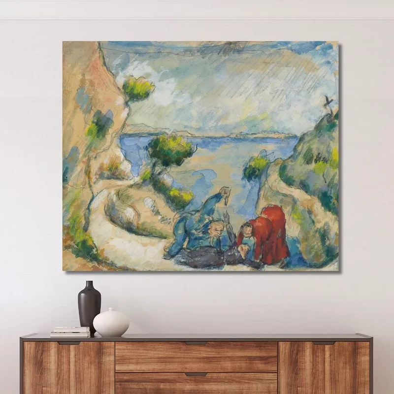 Asesinato En El Barranco Paul Cézanne
