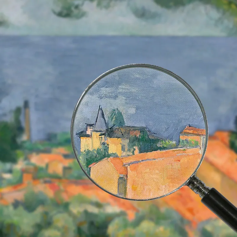 L’Estaque Mit Roten Dächern Paul Cézanne