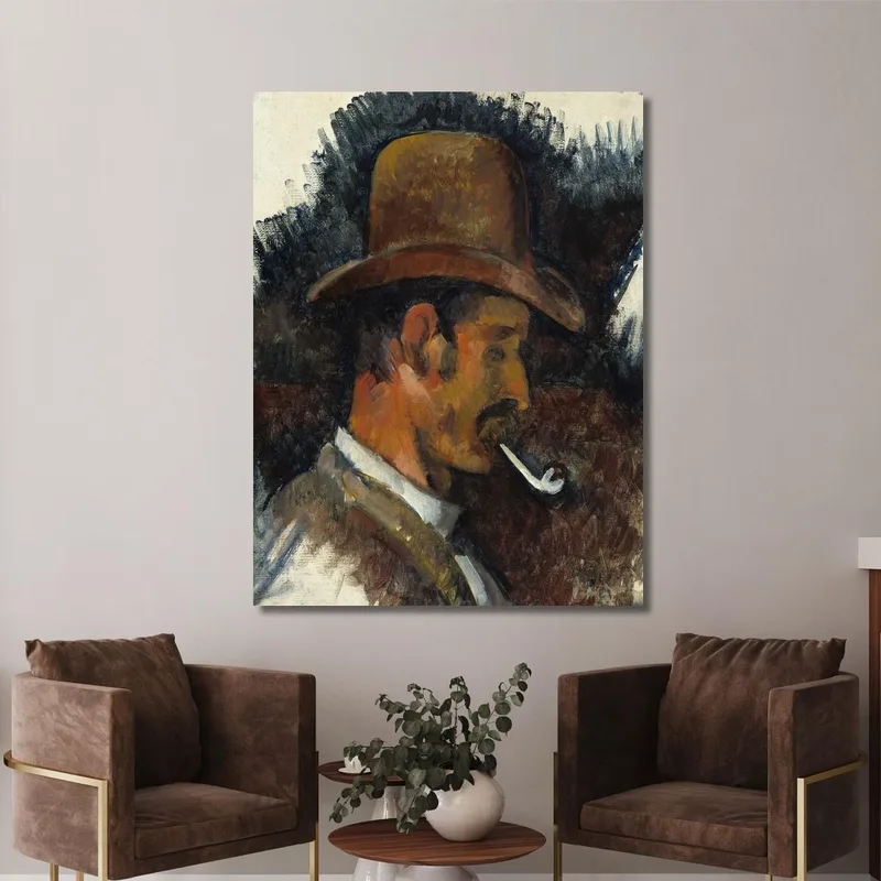 Hombre Con Pipa Paul Cézanne