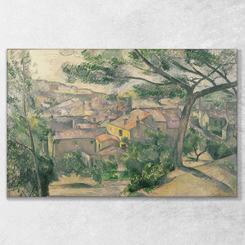 Vista Mattutina Di L'Estaque Contro La Luce Del Sole Paul Cézanne