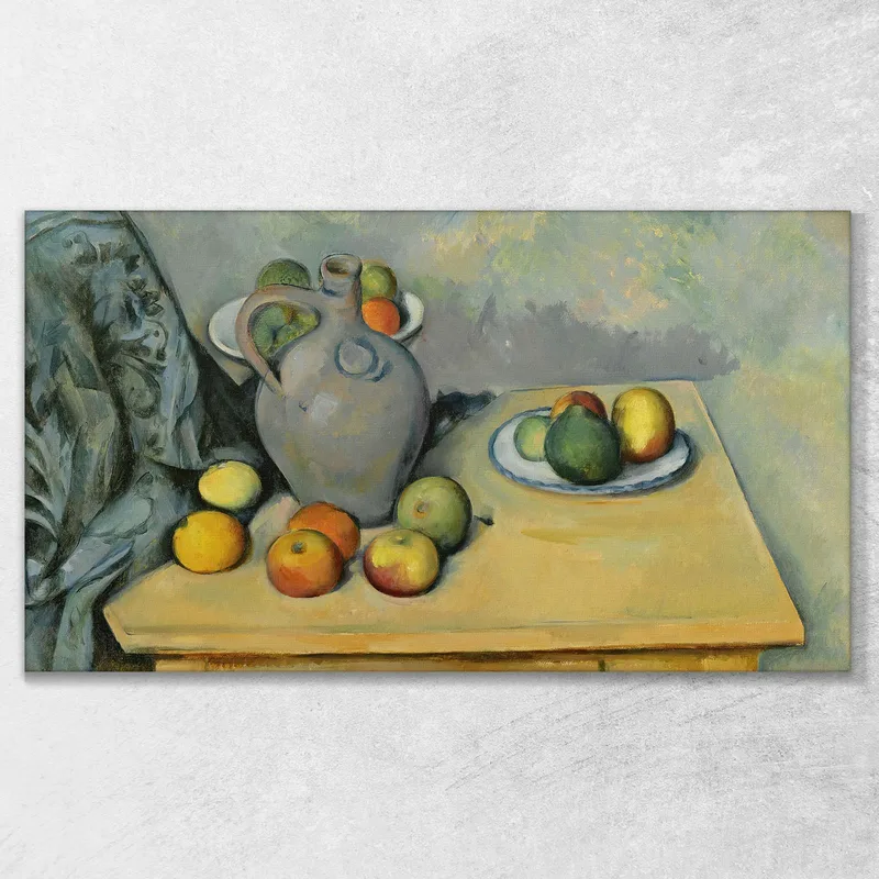 Pitcher And Fruits On A Table Paul Cézanne