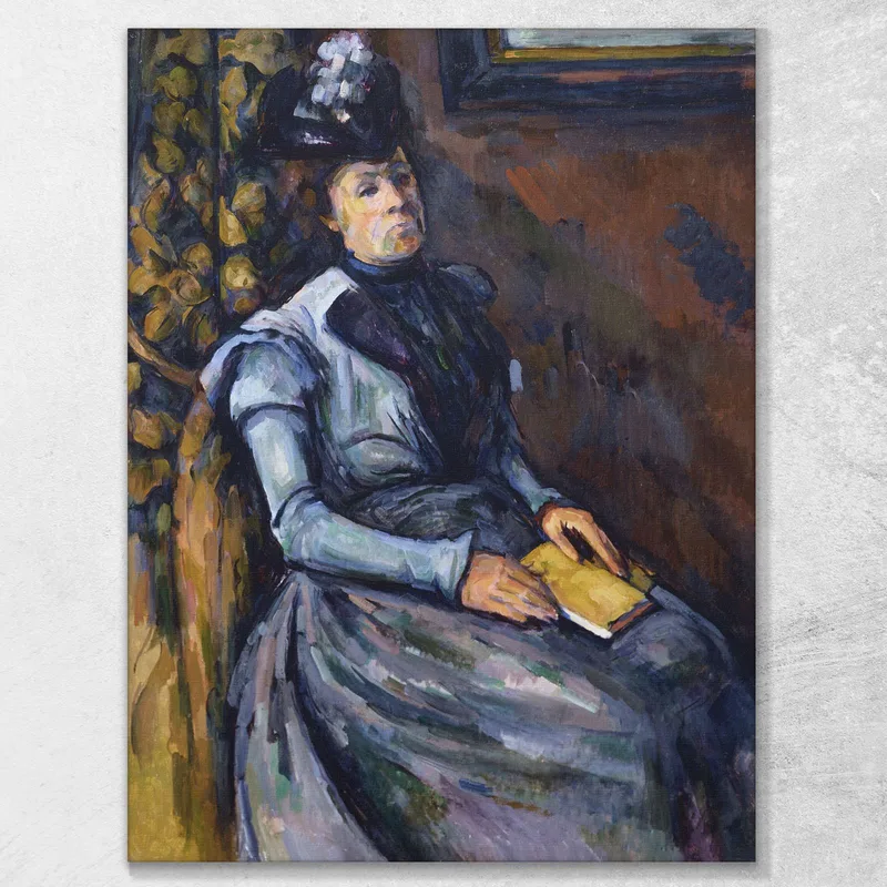 Donna Seduta In Blu Paul Cézanne