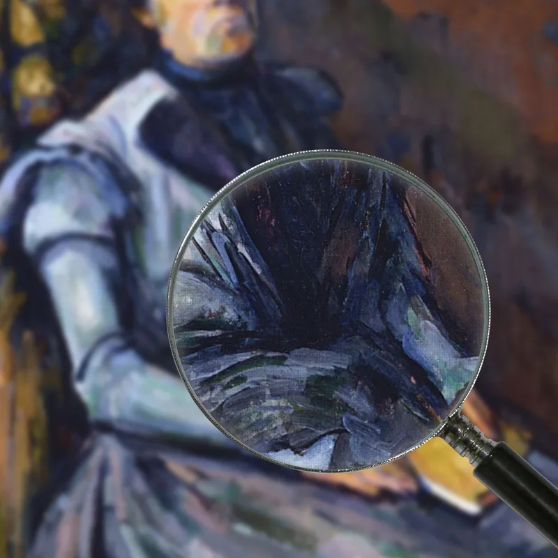 Donna Seduta In Blu Paul Cézanne