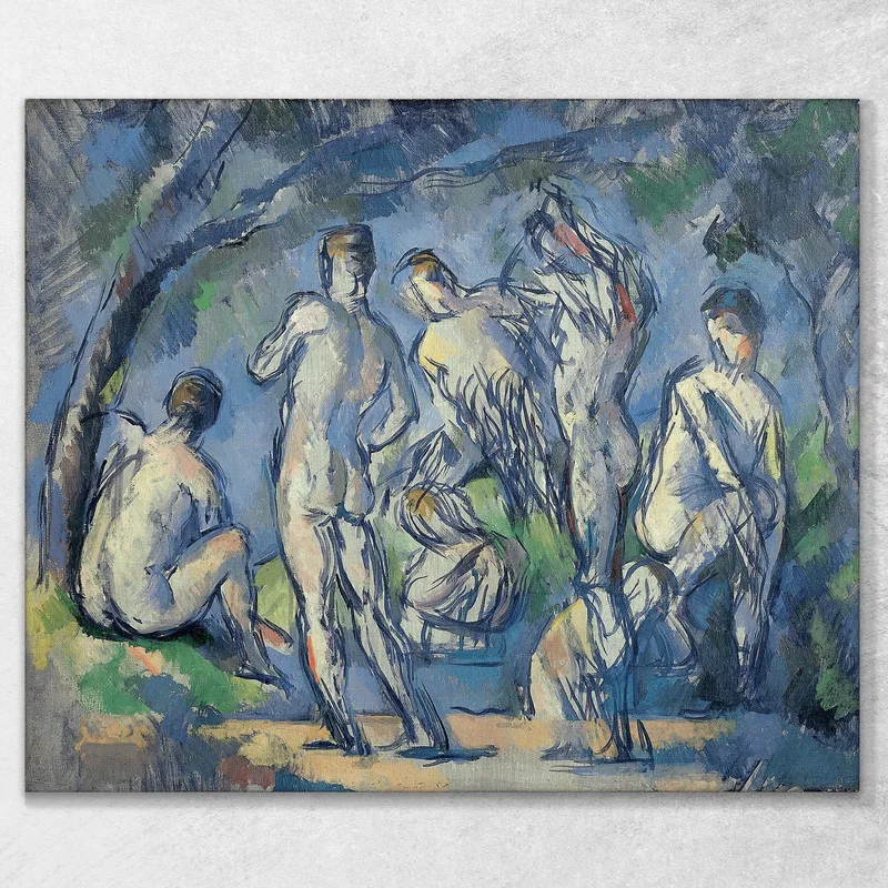Siete Bañistas Paul Cézanne