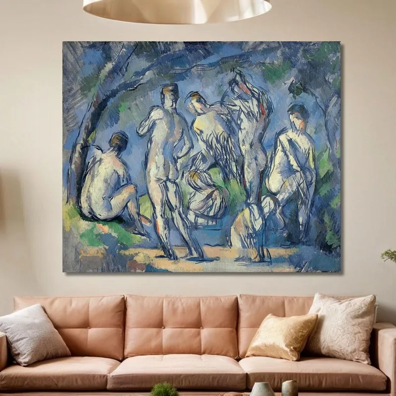 Siete Bañistas Paul Cézanne