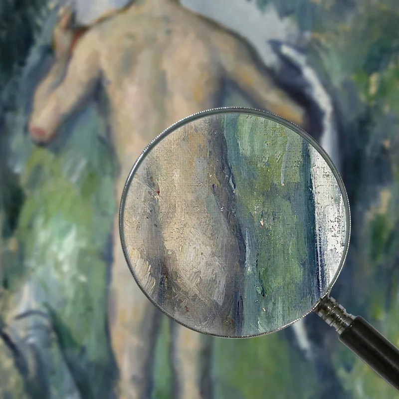 Bañista De Pie Visto Desde Atrás Paul Cézanne