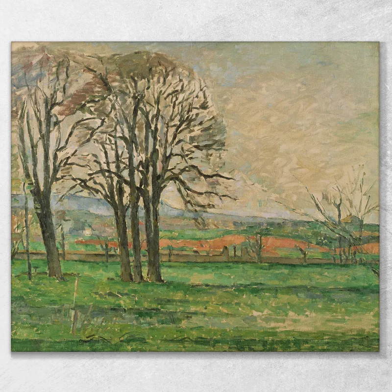 Gli Alberi Spogli Del Jas De Bouffan Paul Cézanne