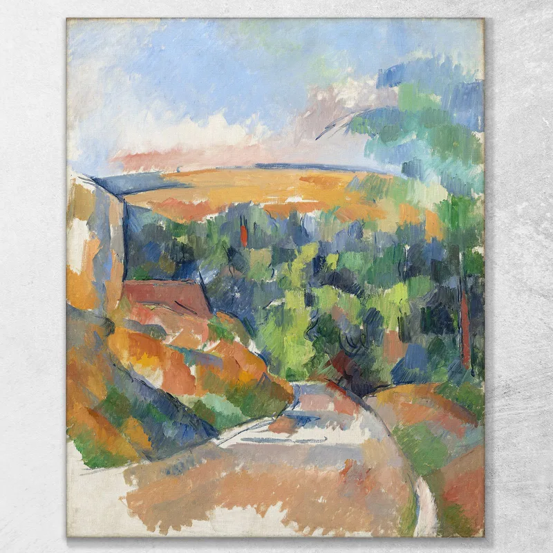 La Curva Della Strada Paul Cézanne