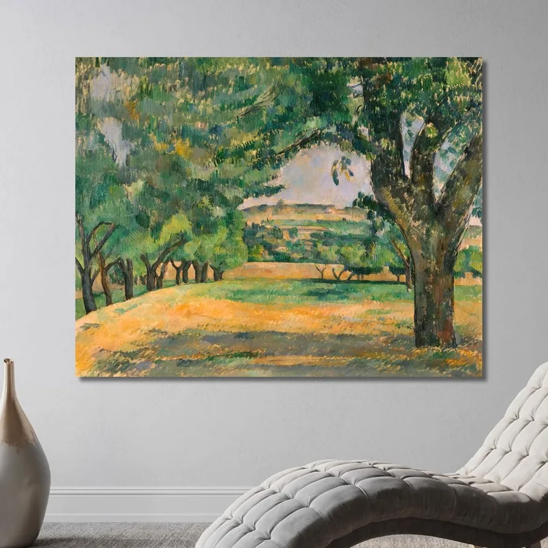 Il Quartiere Di Jas De Bouffan Paul Cézanne