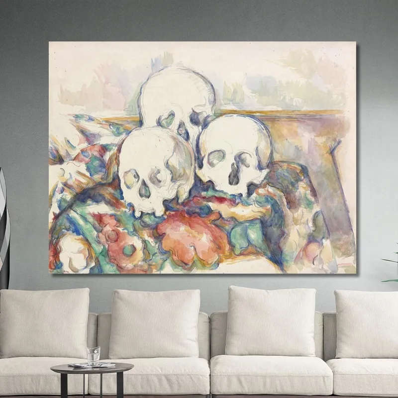 Die Drei Schädel Paul Cézanne