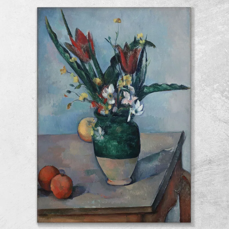 Die Vase Mit Tulpen Paul Cézanne