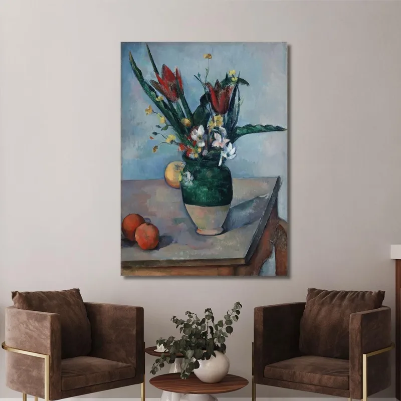 Die Vase Mit Tulpen Paul Cézanne