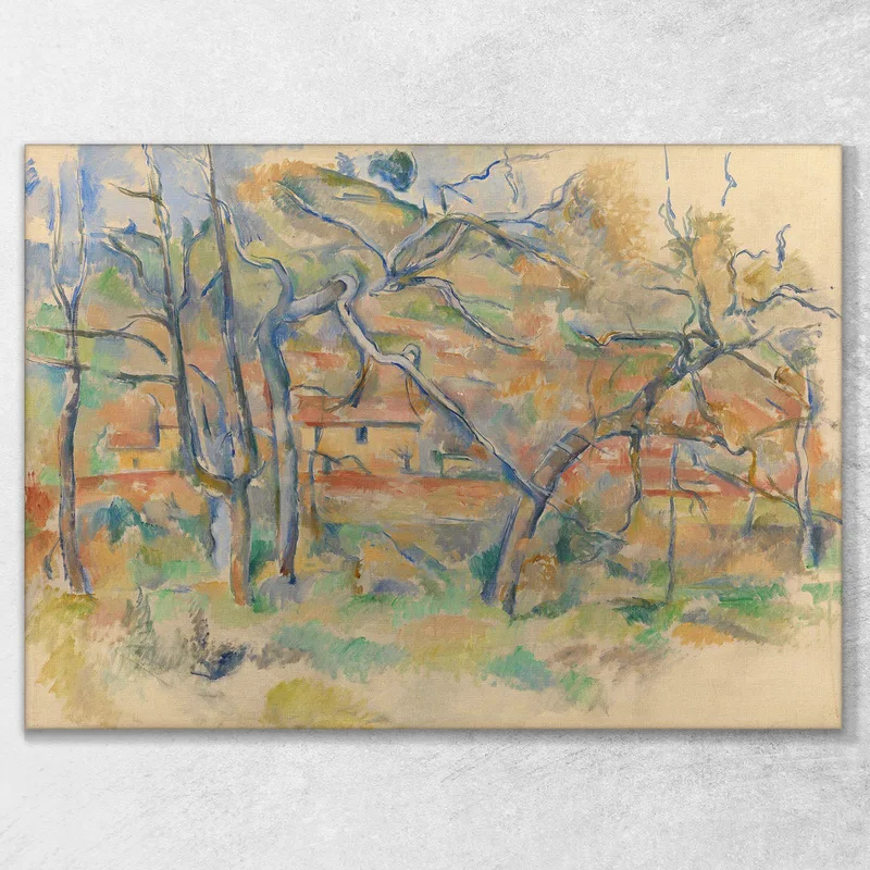 Arbres Et Maison Provence Paul Cézanne