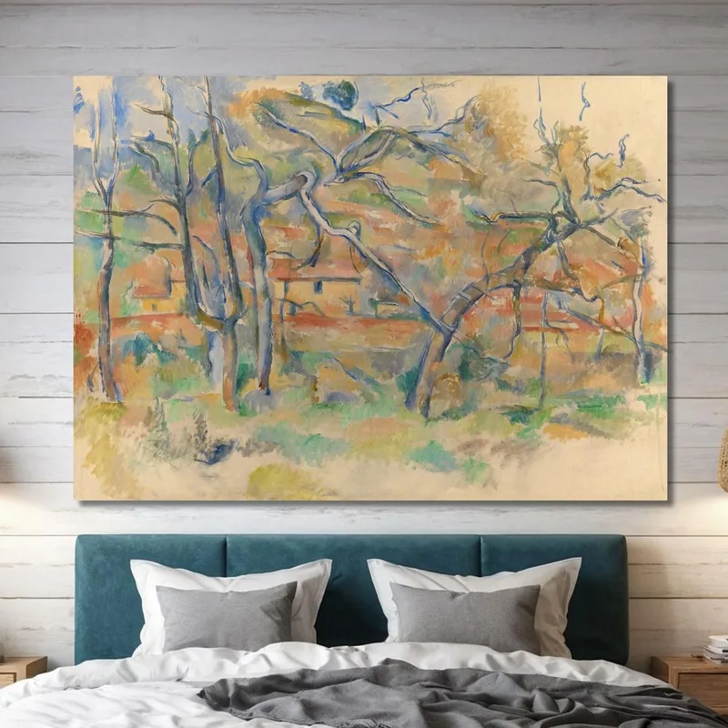 Arbres Et Maison Provence Paul Cézanne