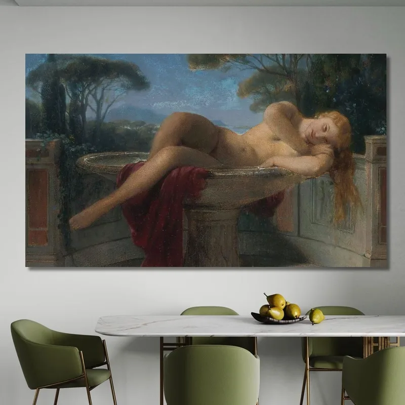 Ragazza Giovane In Un Bacino Paul Delaroche