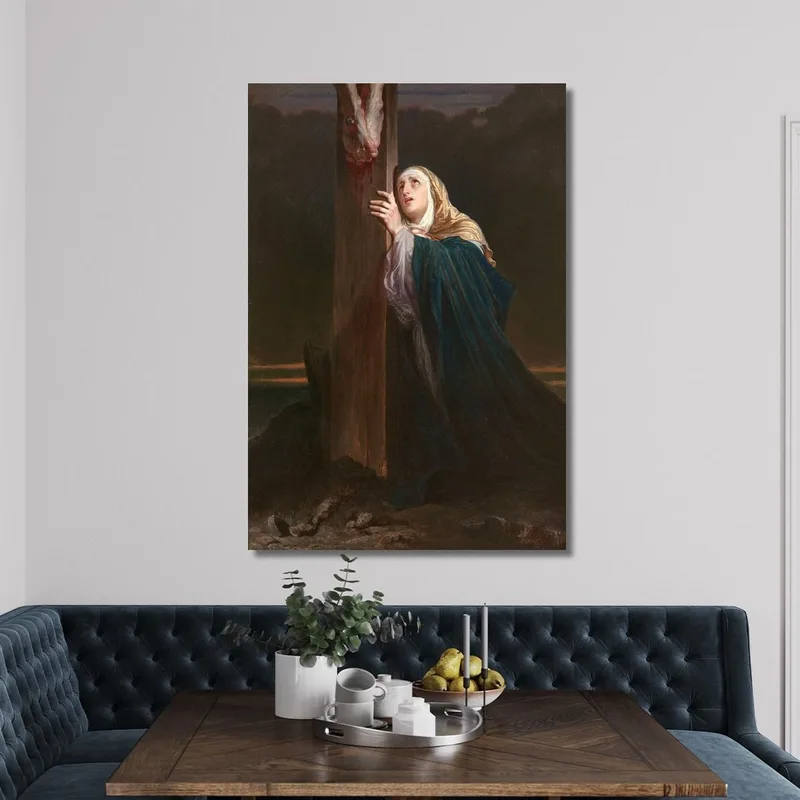 La Vergine Ai Piedi Della Croce Paul Delaroche