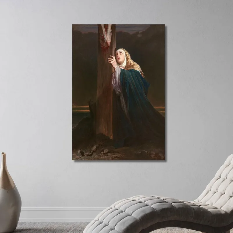 La Vergine Ai Piedi Della Croce Paul Delaroche