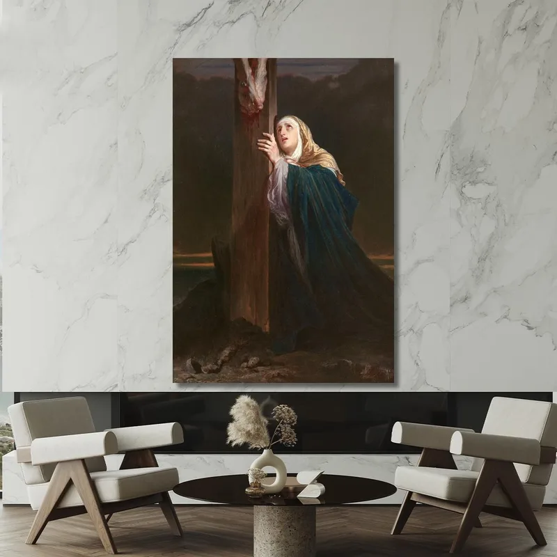 La Vergine Ai Piedi Della Croce Paul Delaroche