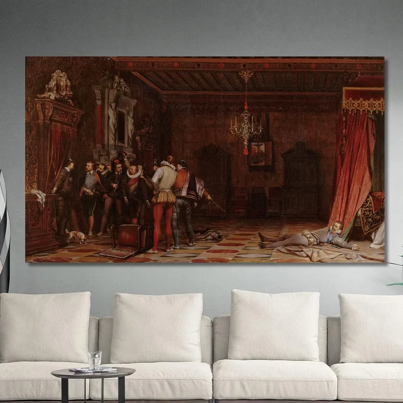 L'Assassinio Del Duca Di Guisa Al Castello Di Blois Paul Delaroche