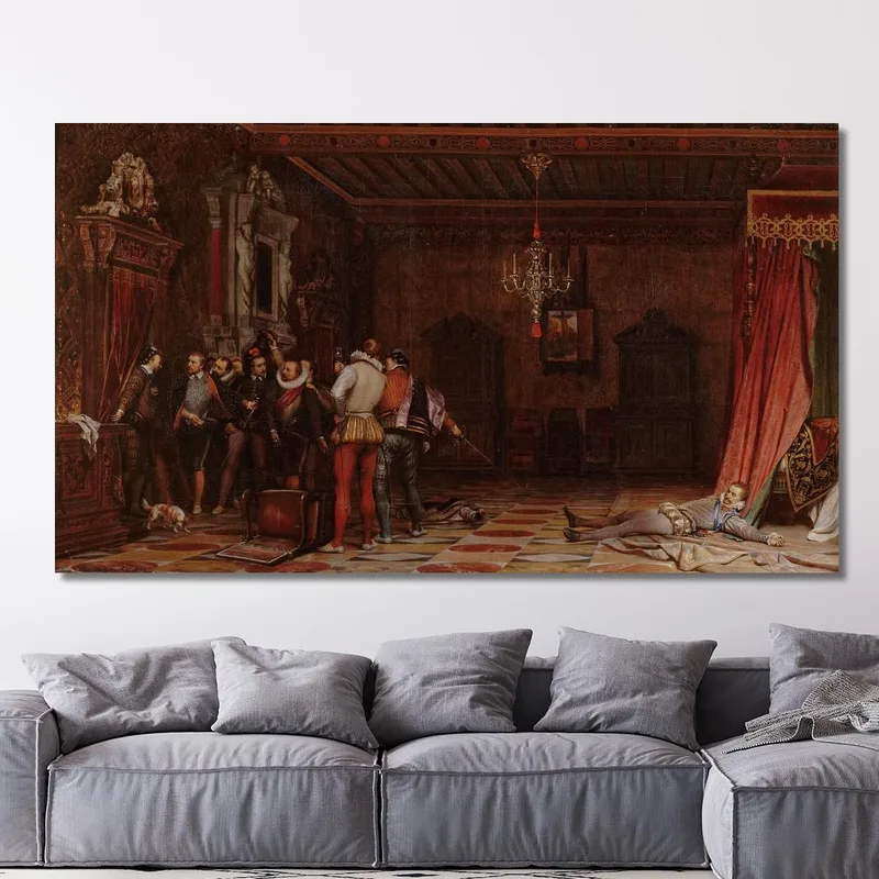L'Assassinio Del Duca Di Guisa Al Castello Di Blois Paul Delaroche