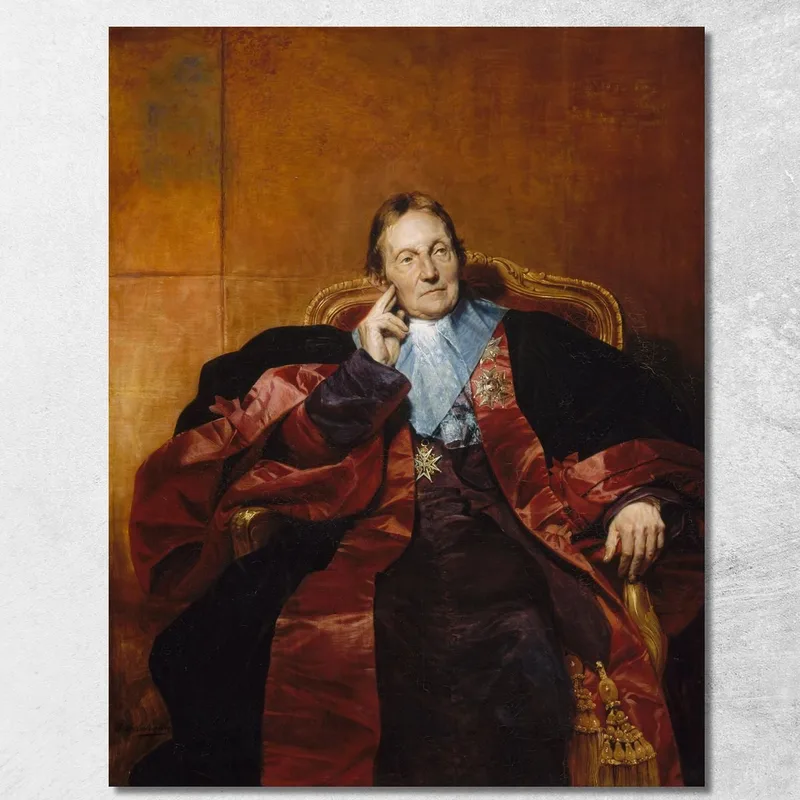 Marquis De Pastoret Paul Delaroche cuadro en lienzo