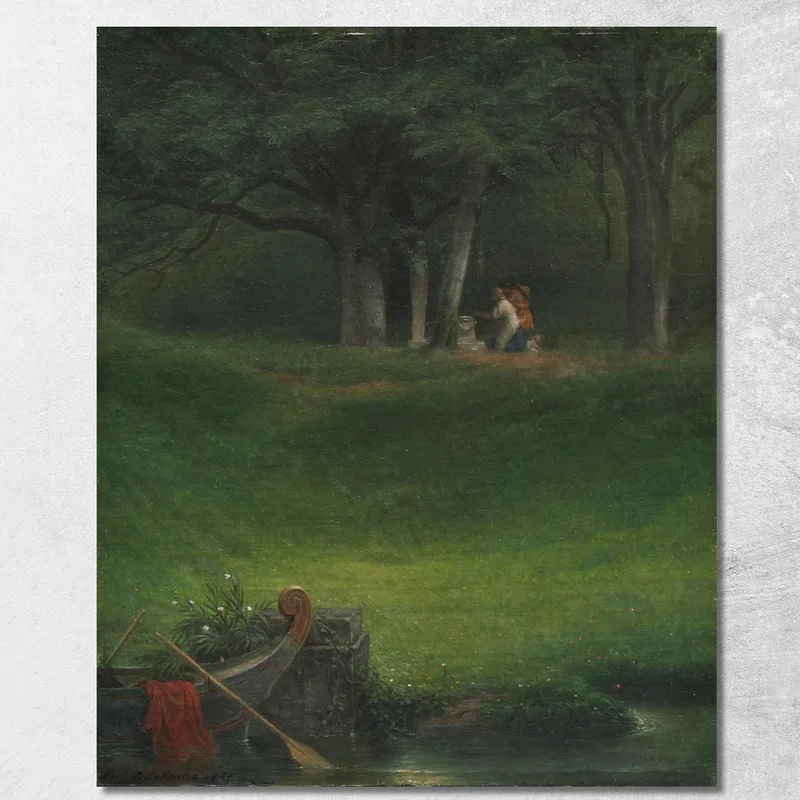 Ofrenda Al Dios Pan Paul Delaroche cuadro en lienzo