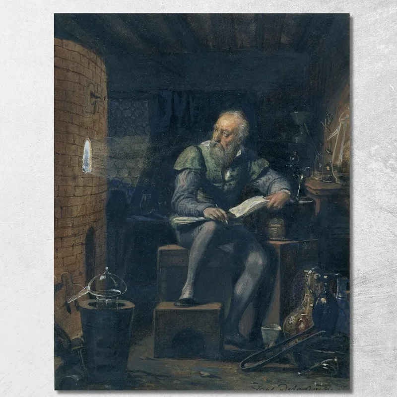 Palissy En Su Taller Paul Delaroche cuadro en lienzo