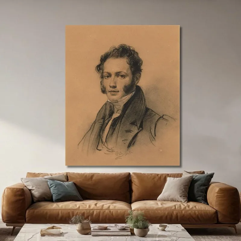 Ritratto D'Antoine Alphonse Montfort Paul Delaroche