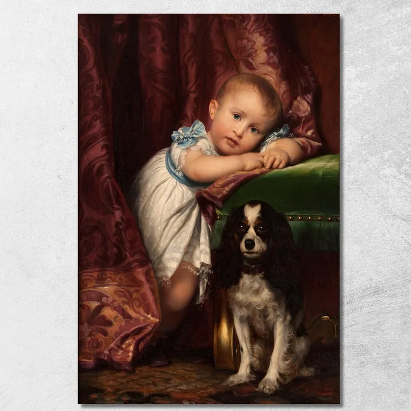 Retrato De Horacio Delaroche Paul Delaroche cuadro en lienzo
