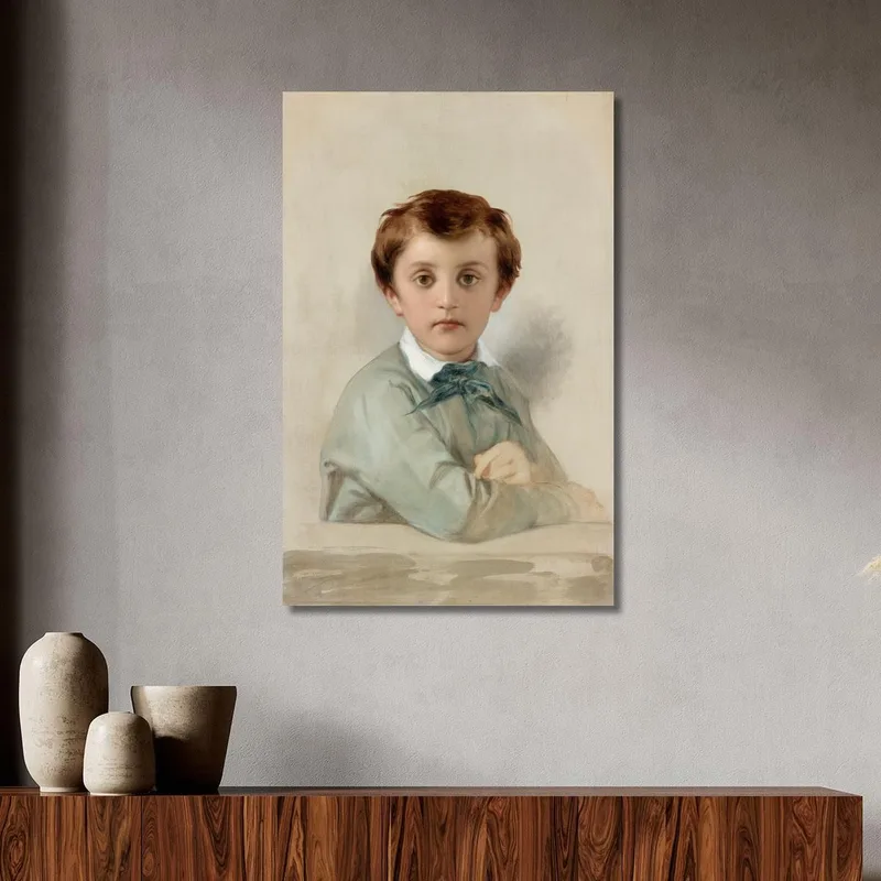 Ritratto Di Philippe-Grégoire Delaroche Il Figlio Minore Dell'Artista Paul Delaroche