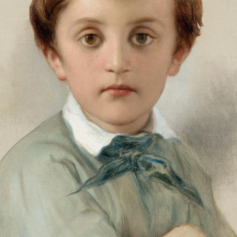 Ritratto Di Philippe-Grégoire Delaroche Il Figlio Minore Dell'Artista Paul Delaroche