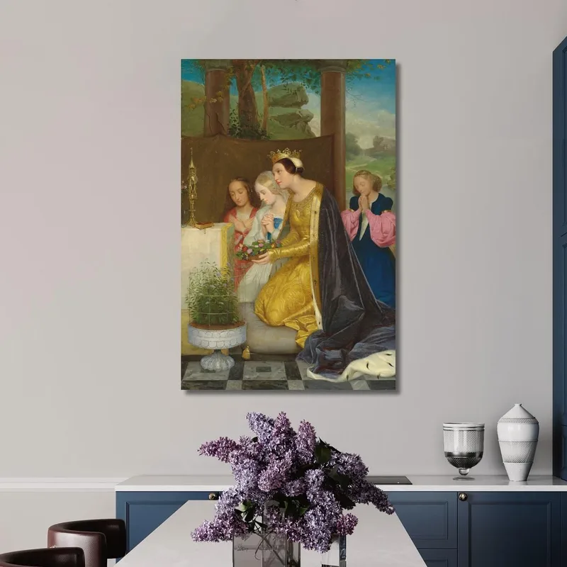 Santa Amelia Regina D'Ungheria Paul Delaroche