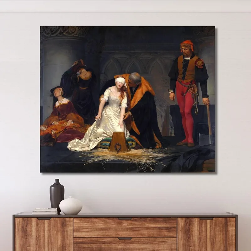 L'Esecuzione Di Lady Jane Grey Nella Torre Di Londra Paul Delaroche