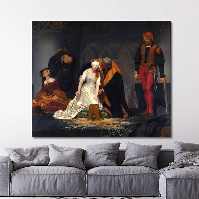 L'Esecuzione Di Lady Jane Grey Nella Torre Di Londra Paul Delaroche