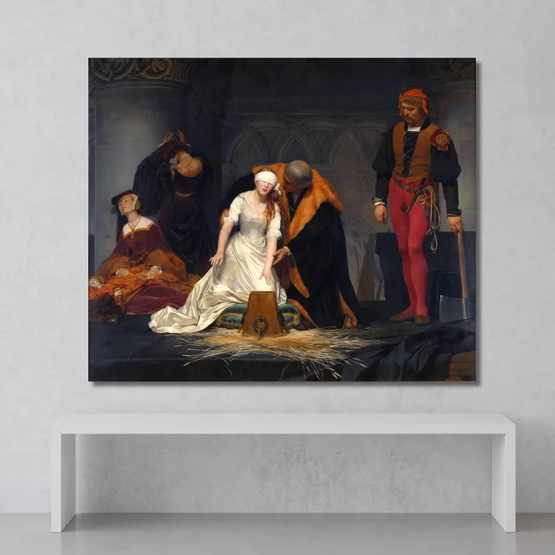 L'Esecuzione Di Lady Jane Grey Nella Torre Di Londra Paul Delaroche