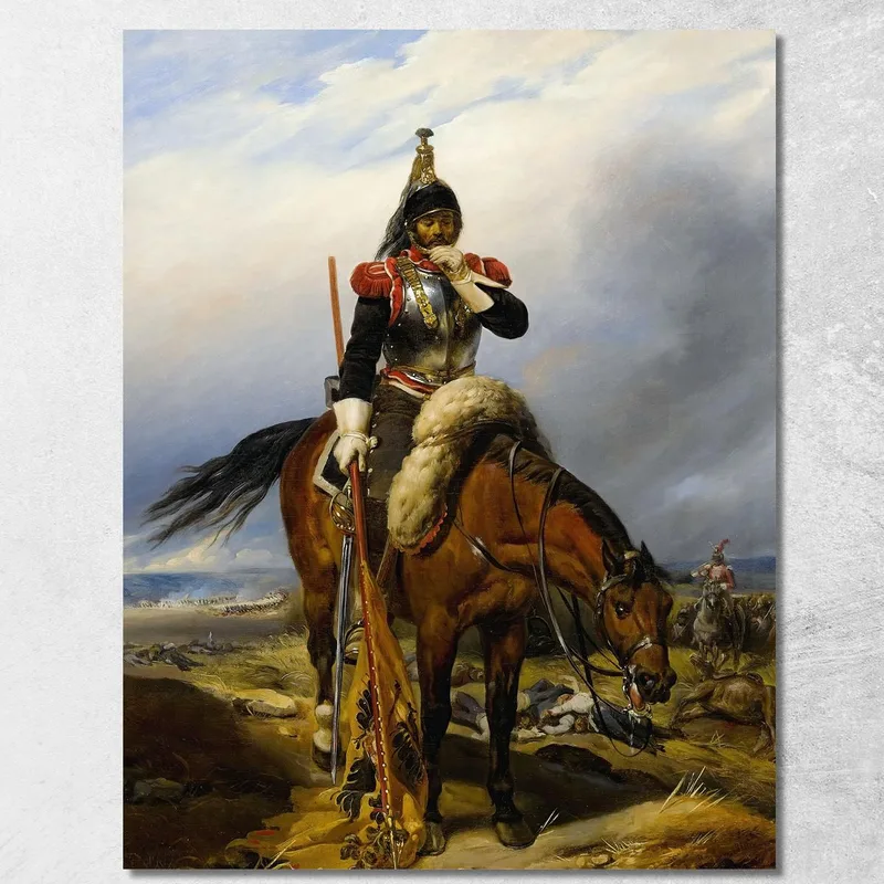 El Campo De Batalla Paul Delaroche cuadro en lienzo