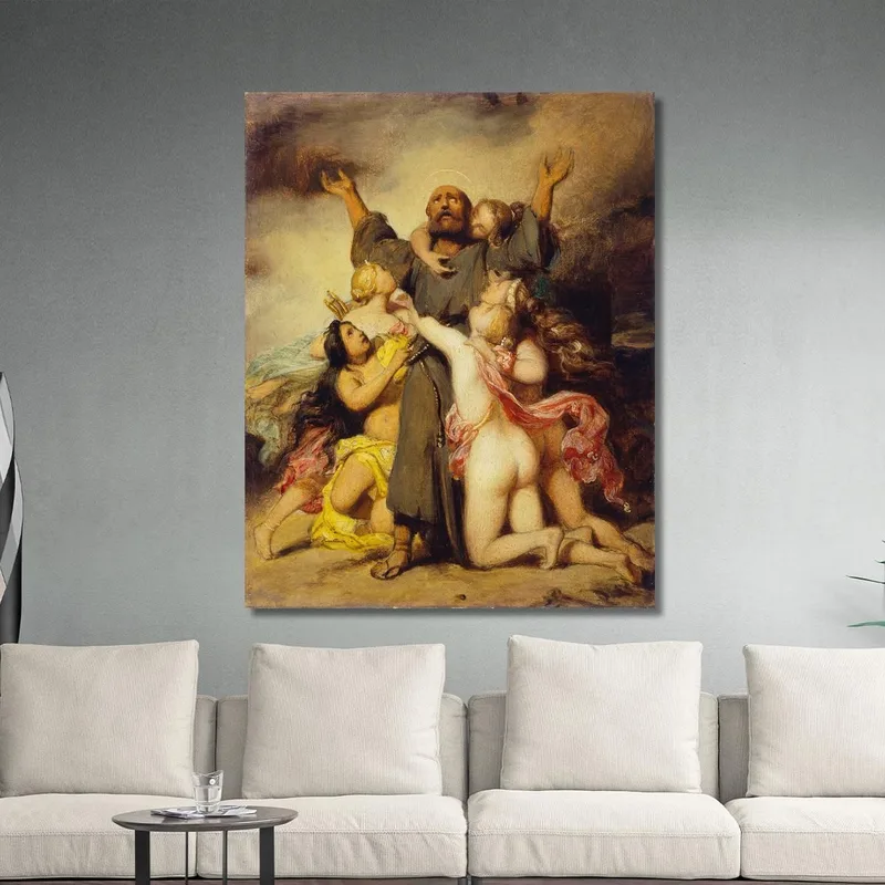 La Tentazione Di Sant'Antonio Paul Delaroche