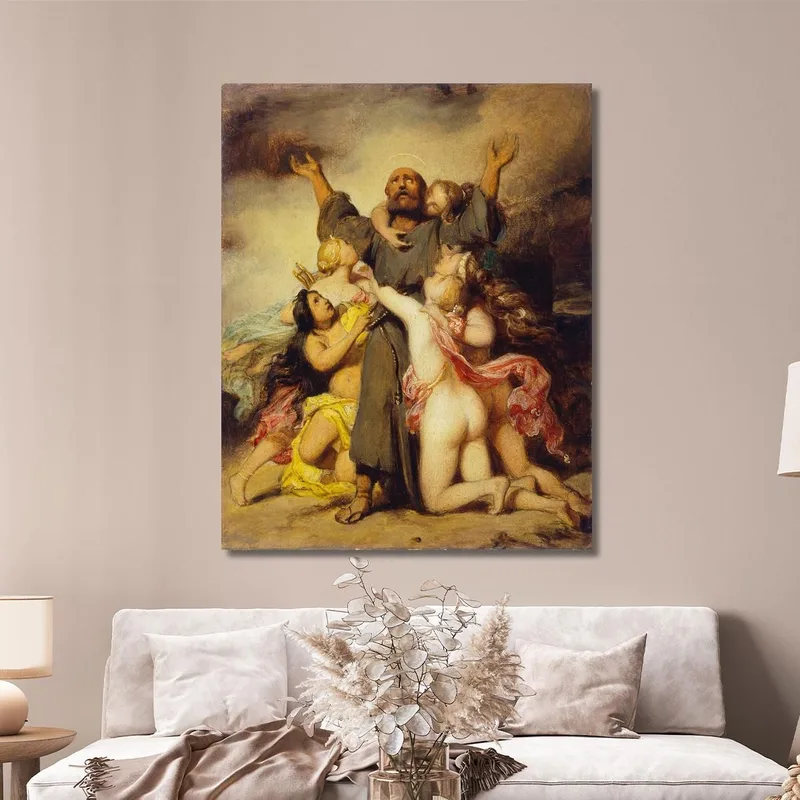 La Tentazione Di Sant'Antonio Paul Delaroche