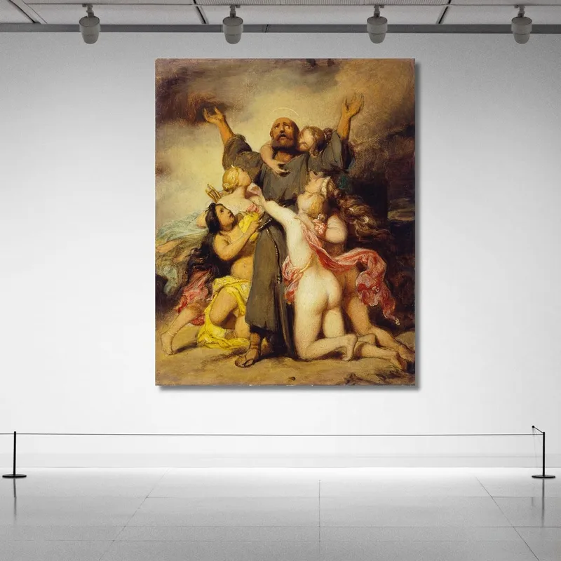 La Tentazione Di Sant'Antonio Paul Delaroche